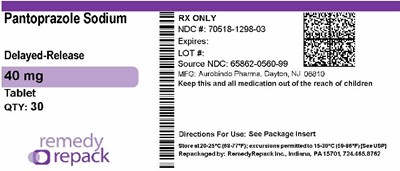Pantoprazole Sodium 40mg 70518 1298 03